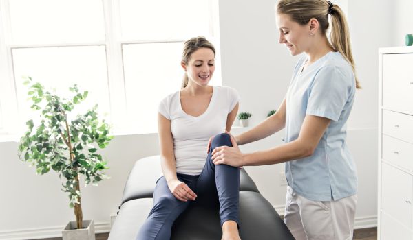 Modern rehabilitation physiotherapy in the room